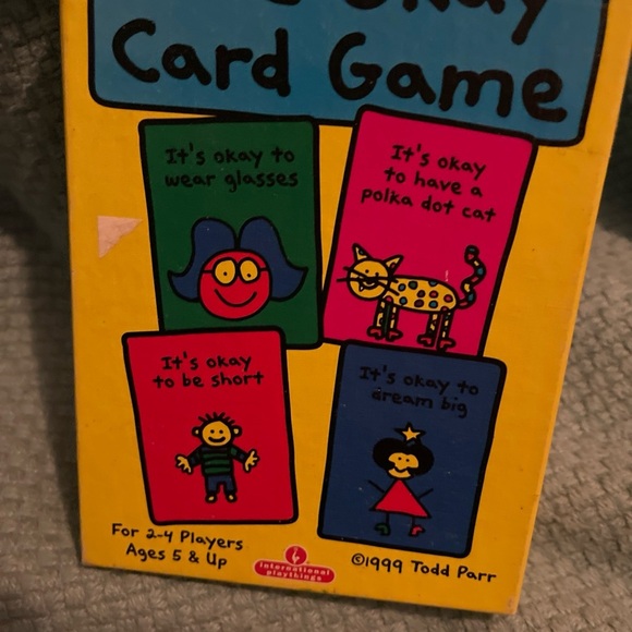 The Okay Card Game - Blue and Yellow 1999 Todd Parr International Playthings - Picture 7 of 8